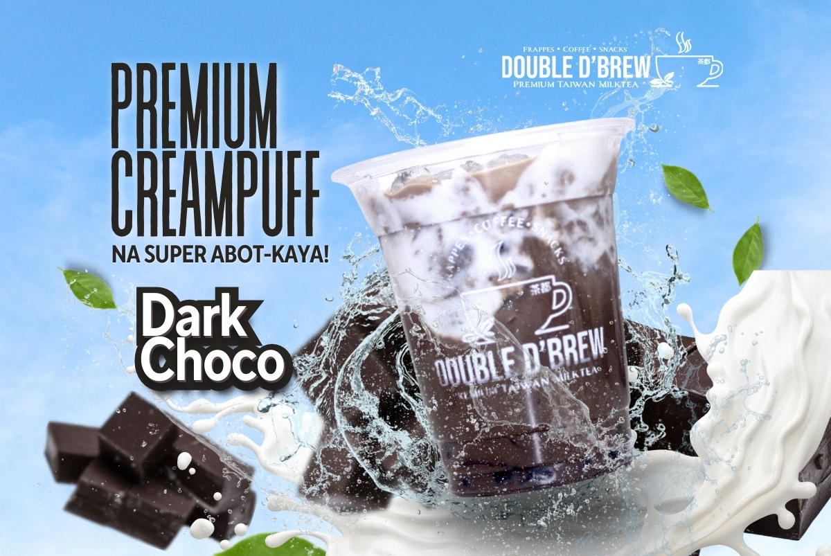 Dark Choco Cream Puff